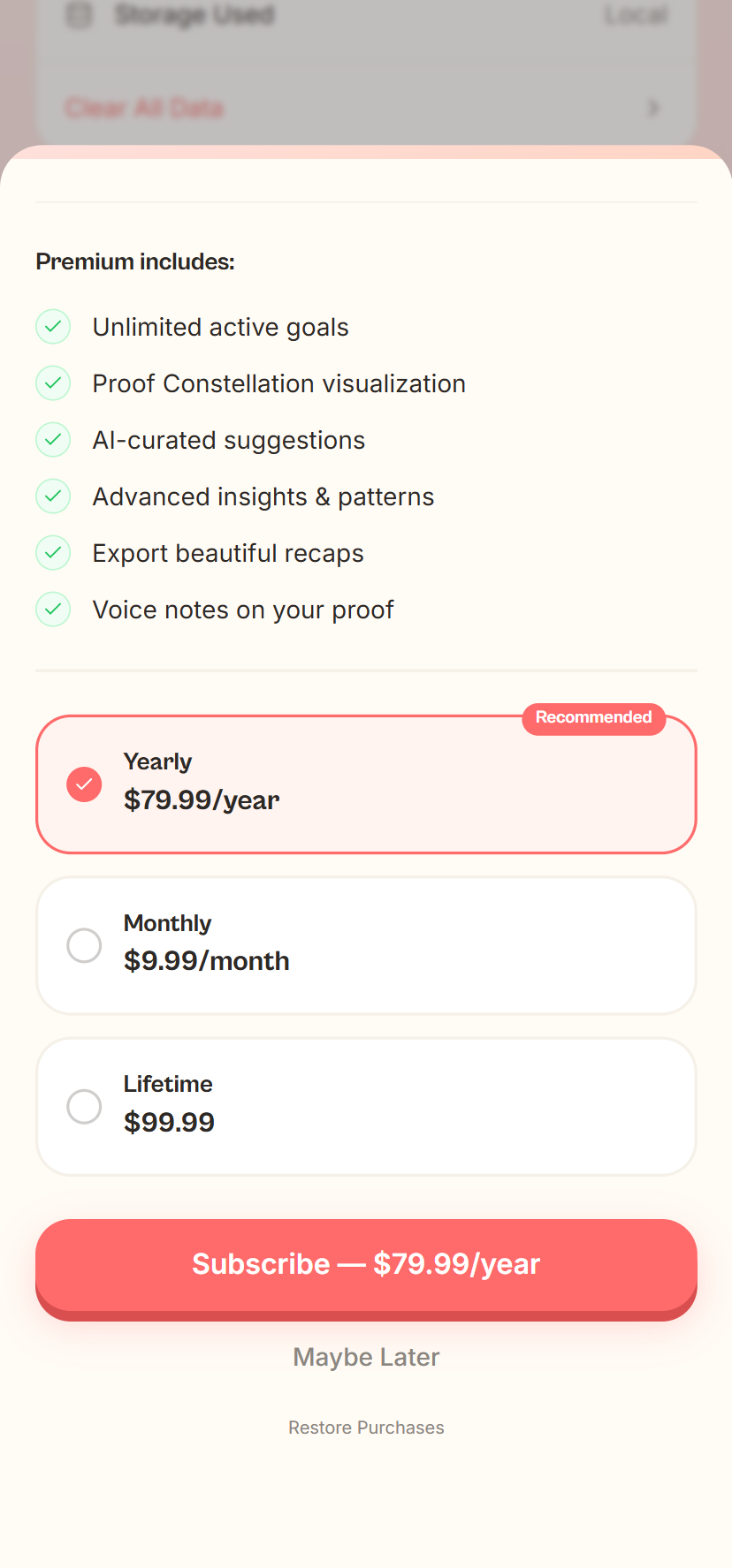 Timeline Screen